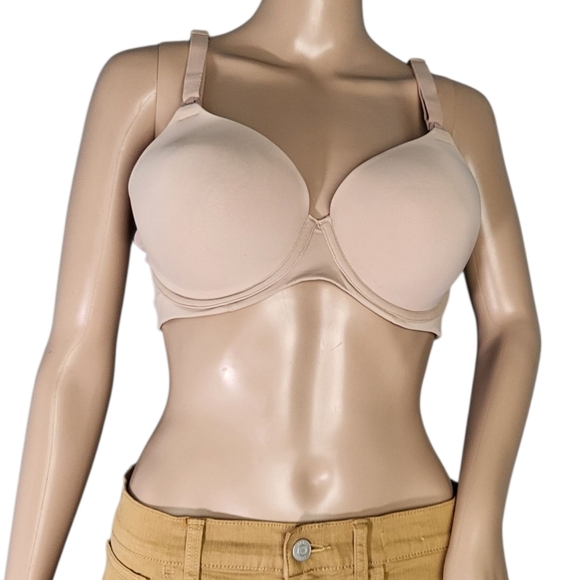 Joyspun Bra 38C Beige Padded Underwire Adjustable Clasp Back - Picture 1 of 2